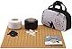 SongYun Travel Go Set Single Convex Ceramic Stones with 13x13 / 19x19 Roll Up and Foldable Chessboard Black and White Go Jar Classic Strategy Board Game (Baduk/Weiqi)