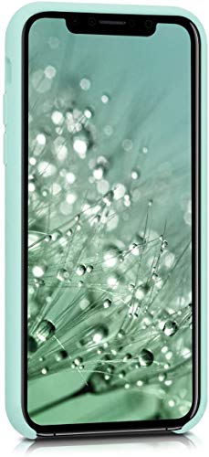 Image of REALCASE iPhone X | iPhone Xs Back Cover Case | Full Protective Liquid Silicone | Shockproof Case Back Cover for iPhone X /Xs [S-Mint Green]