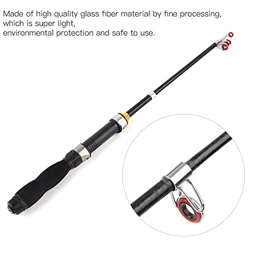 Short Four-Layer Fishing Rod - Protable Telescopic Long Throw River Fishing Pole - Outdoor 1m Includes Accessories - Image 4