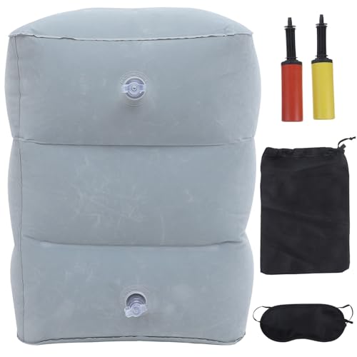 Repose-pieds gonflable réglable accessoire de voyage compact - 2