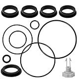 Sand Filter Pump O-Ring Replacement Kit (12-Piece) - Compatible with Intex/Krystal Clear Models 26641EG, 28645EG & Part 25013 Air Release Valve - Pool Filter Gasket Seals Set