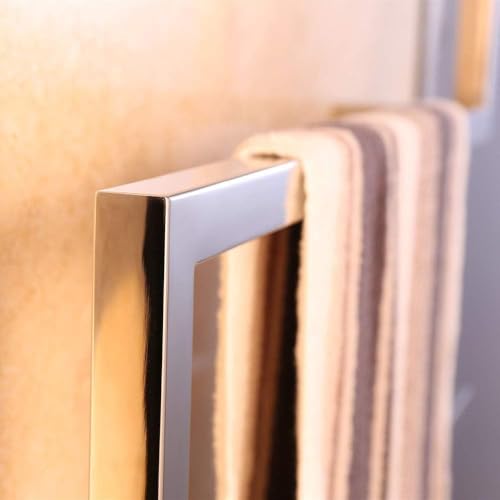 Calentador de toallas con cableado interno y tendedero de pared baño 4