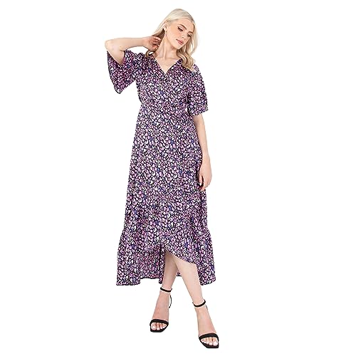 Robe femme imprimé animal fluide vêtement chic invité de mariage