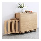 1. Esta mesa de cocina de comedor ofrece versatilidad, con capacidad para hasta seis personas con mesas que se levantan y se bloquean en su lugar, luego se cae fácilmente para un almacenamiento compacto.