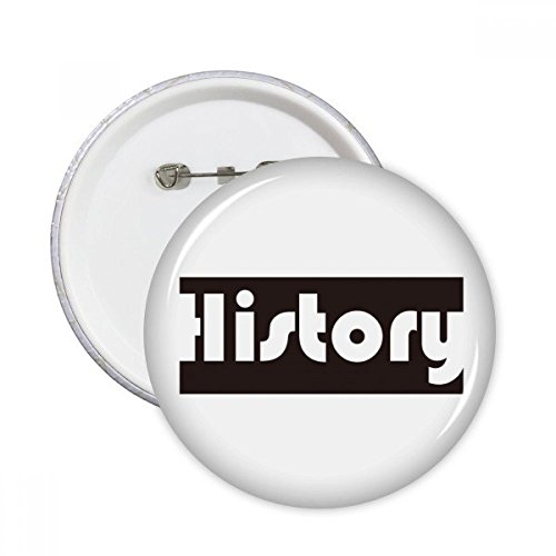 Badge bouton histoire ronde noir DIYthinker pour personnaliser vos vestes