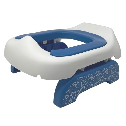Pote Pals Travel Potty, Part of The Award-Winning Pote Pals Range, Soft PU Cushioned Portable Toddler Toilet seat - Includes 5 Disposable Liners (Dinosaur) - Image 2