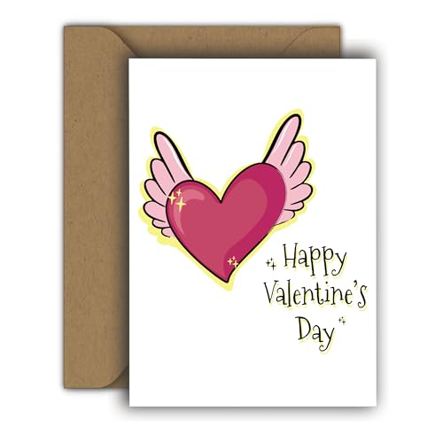 Edition Colibri Valentinstag Karte für Sie und Ihn, A6, Klappkarte mit Umschlag, Liebeskarte, Jahrestag, Jubiläumskarte, Valentinstagskarte, Herzmensch (Engelsflügel) Edition Colibri Valentinstag Karte für Sie und Ihn, A6, Klappkarte mit Umschlag, Liebeskarte, Jahrestag, Jubiläumskarte, Valentinstagskarte, Herzmensch (Engelsflügel)