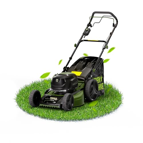 GREEN MACHINE Cortacésped a batería de 62 V, cortacésped de empuj...