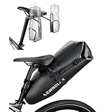 荷物に合わせて拡張 サドルバッグ 自転車 バッグ 7L-13L 防水 ツーリングバッグ サドルバック ロードバイク リア グッズ クロスバイク ドリンクホルダー (サドルバッグ2)