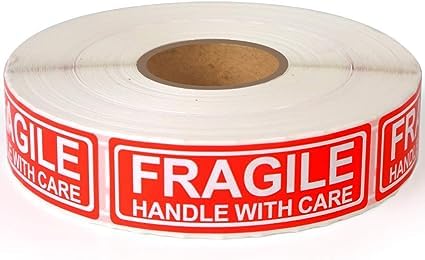 Inkkwood Roll Fragile Stickers - 1