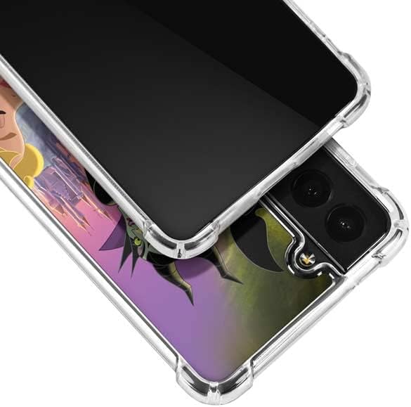 Skinit Clear Phone Case Compatible with Galaxy S22 - Officially Licensed Disney Villains Sleeping Beauty and Maleficent Art Design