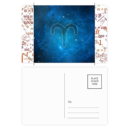Jeu de cartes postales Constellation du Zodiac Bélier - Idée cadeau papeterie 20 cartes
