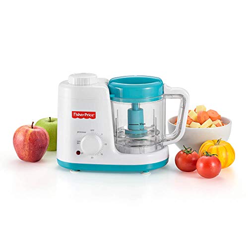 Processador de Alimento 2 em 1 110V Fisher Price, BB305, Multikids Baby, Azul/Branco