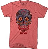 Calavera Dia De Muertos 2 roja Playera Rott Wear