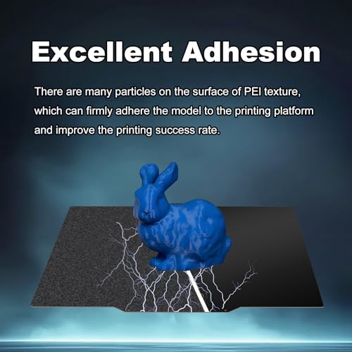 Image of 280x280mm Black Build PlateDouble Sided Textured PEI+Smooth PEI Flexible Removable Spring Steel Heated Printing Bed Platform for QIDI Q2 / Q2 Combo 3D Printer