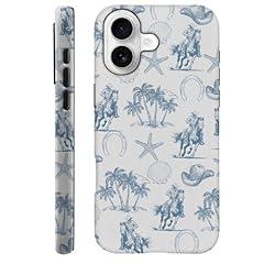 Vintage Cowboy Horses Seashell Starfish