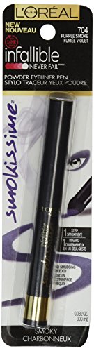 L'oreal Paris Infallible Smokissime Powder Eye Liner, Purple Smoke 704, 0.032 Ounce #TOP1