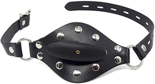 Dildo Mouth Gag with Lock Bondage Leather Strap On Adult Sex Toy Slave SM Game