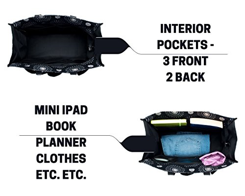 Utility Tote with Pockets & Compartments-Perfect Nurse Tote Bag, Teacher Bag, Work Bags for Women & Craft Tote4