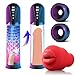 Sex Toys for Men Penis Pumps - Male Masturbator with Automatic Electric Sucking Enlargement- Vibration & Suction Pocket Pussy Stroker with Rose Inner Sleeve,Cafatop Penis Extender Oral Sex Toys