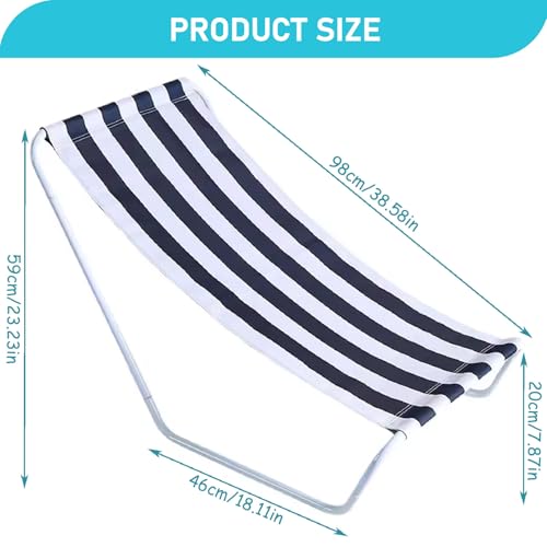 Chaise longue de plage pliable et légère avec position face vers le bas intégrée