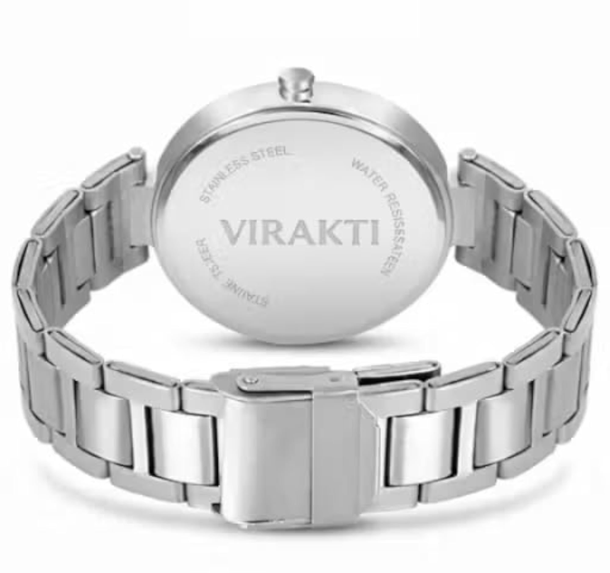 Quartz Watch with Silver Stainless Steel Chain Strap