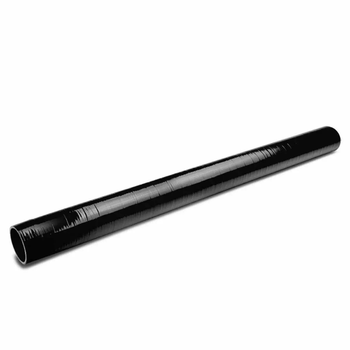 ID 3" (76 mm) prosty 1-metrowy długi turbo/intercooler/dolotowy łącznik rurowy wąż silikonowy (czarny)