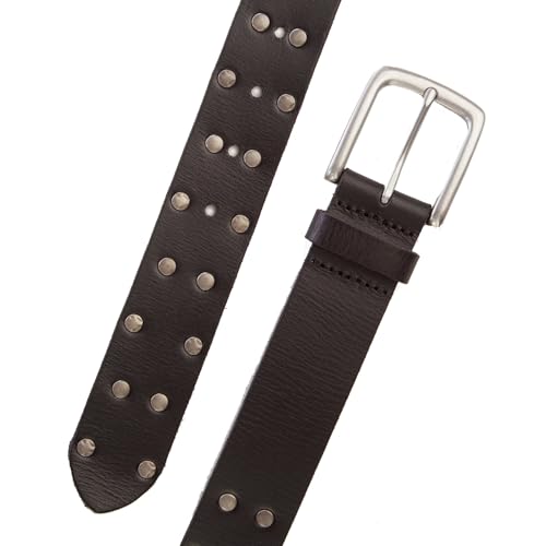 Image of Lucky Brand Men's Genuine Leather Belt | Classic | Casual | Everyday | Western | American Heritage | Metal Buckle