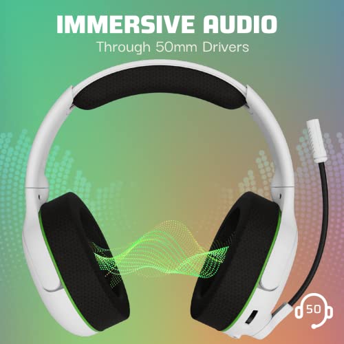 Image of PDP AIRLITE Pro Wireless Headset with Mic for Xbox Series X|S, Xbox One, Windows 10 /11 - White