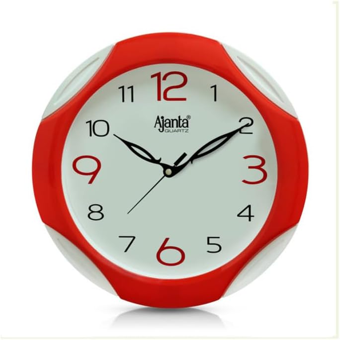 Ajanta F-Series 9.4 Inches Wall Clock for Home and Offices, Wall Watch (Pink)
