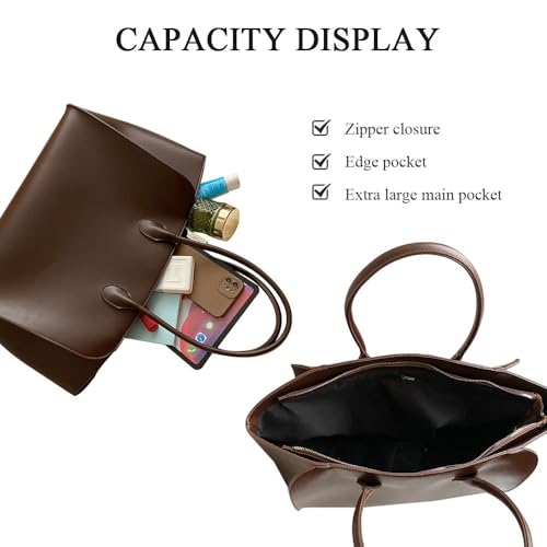 Bolso Tote para Mujer de Cuero Vegano Grande miniatura 5