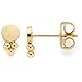 Produktbild Leonardo Ciao Timbi Ohrstecker, Ohrringe aus Edelstahl, gold, 3 Zierkügelchen Mini Plättchen-Stecker rund, 8 mm Damen Schmuck Piercing, 1 Paar, 022967