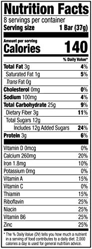 Happy Belly ASD25 Amazon Brand - Happy Belly Fruit & Grain Cereal Bars, Mixed Berry thumb #4