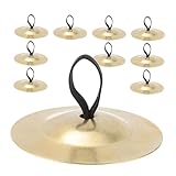 MAGICLULU 10 Piezas Platillos Pequeños para Percusión Instrumento Ligero y Duradero para Danza del Vientre Accesorios para Baile con Cómodo y Diseño Atractivo