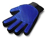 Luva Escova Tira Pelos Cães e Gatos Nano Magnética - Azul - Borracha - Moderno - Desconhecido