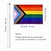 XCFH Rainbow Gay Pride Stick Flags Set, 15 Different LGBTQ Small Mini Hand Held Flags, 5x8 Inches, 75 Pack