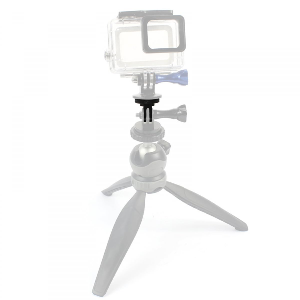 Mini Adaptador De Trípode para Cámaras De Acción, De Aleación De Aluminio De 1/4 Pulgadas De Montaje para Una Fijación Segura A Los Trípodes, Apto para Gopro Y Otras Cámaras De Acción