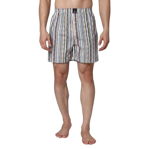 Image of Urban Scottish Ultra-Comfortable Men's Boxer Pants (Pack of 3) - 100% Cotton Material with A Stylish Print - Soft and Stretchy Elastic Waist Band - Dynamic Movement and Hardwearing Stitching