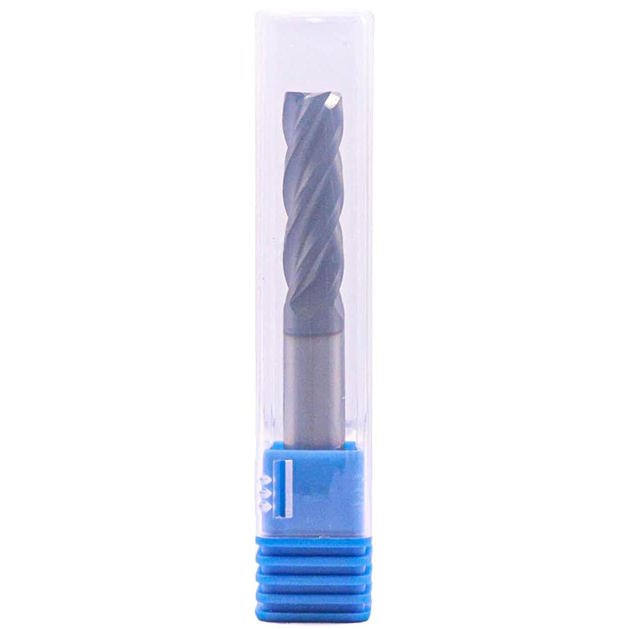 BestParts High Performance Solid Carbide Long End Mill - AlTiN Coated, 30 Degree Helix, 4 Flute, 3/8" Cutting Diameter, 3/8" Shank Diameter, 1-1/4" Length of Cut, 3" Overall Length, Square End