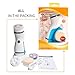 Facial Brush, Waterproof Facial Cleansing Brush, Face Scrubber with 4 Heads for Deep Cleansing/Gentle Exfoliating/Removing Blacked, Electric Spin Brush System