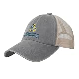 Yczilbop Madonna University Adjustable Lightweight Washed Cowboy Adult Mesh Baseball Cap Hat Gray