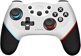 Snugome Wireless Controller for Switch/Lite/OLED Pro Controller for Switch Remote Joystick Gamepad Supports Wake up, Gyro Axis, Turbo, Dual Vibration and Screenshot Function (White) - Image 1
