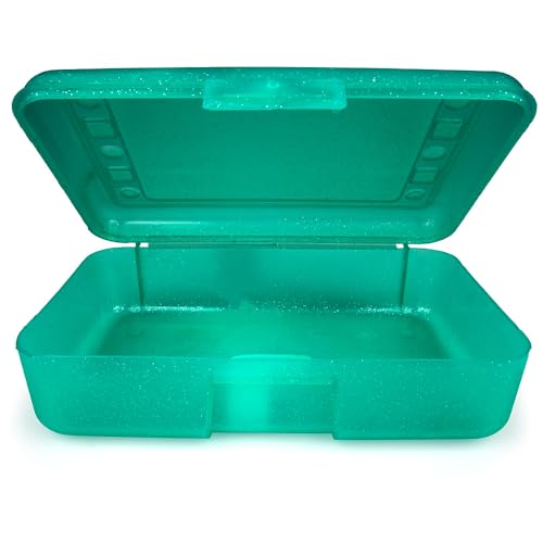 Image of Craft County Solid Color Pencil Box - Store All Your Art Supplies in 1 Convenient Location - 12 Vibrant Colors to Choose From