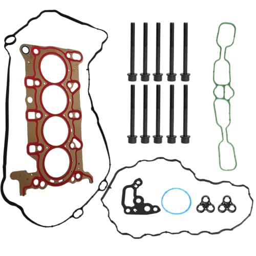 Image of Head Gasket with Bolts Set 2016-2024 for Chevy Malibu /Cruze /Volt L4 1.4L 1.5L 1.6L 1.8L 2.0L, 2016-2019 for Buick Encore l4 1.4L, OE 12709179 12687228(18pcs)