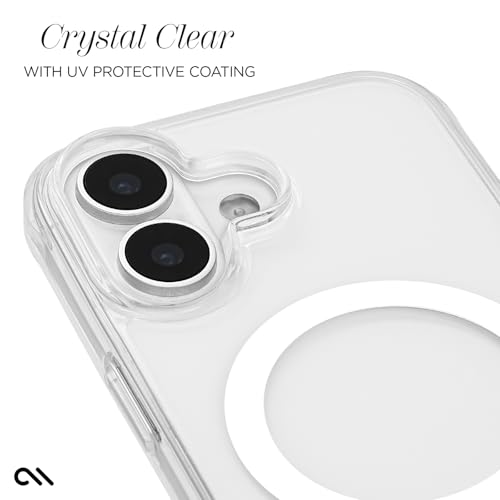 Image of Case-Mate iPhone 17 Case - Tough Clear | Compatible with MagSafe - Rugged Phone Cover with 12ft Drop Protection - Premium Magnetic Phone Cover for iPhone 17
