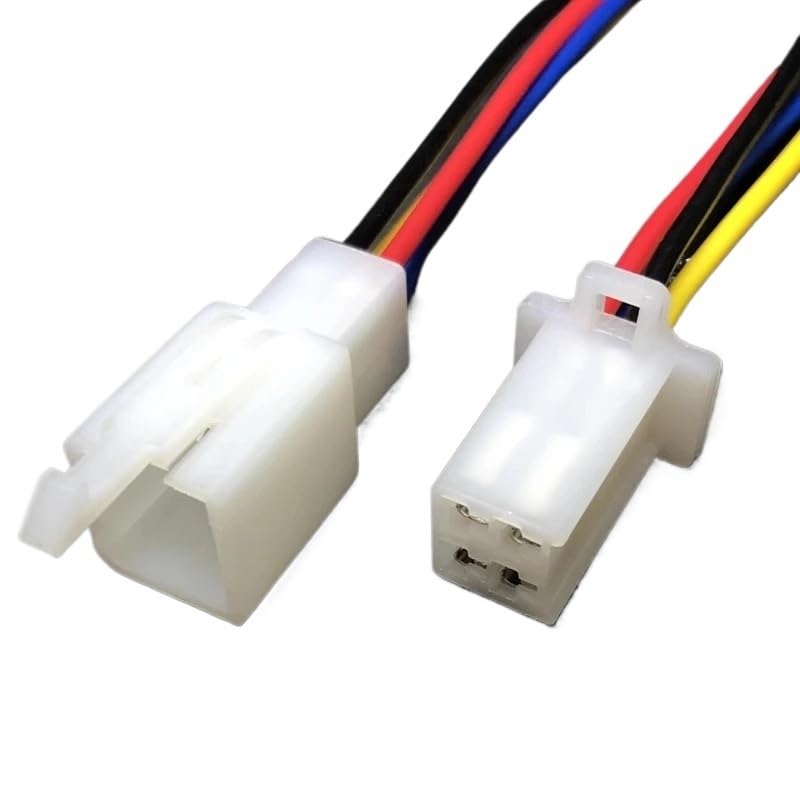 Lot de 10 connecteurs de câbles électriques mâles et femelles 2,8 mm 2/3/4/6/9 broches pour automobile (4P, 15 cm_10 ensembles_0,75 carré)