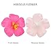 PRETYZOOM 10pcs Hibiscus Flowers Artificial Tropical Faux Flowers Pink Hibiscus Flower Vivid Flowers DIY Craft Tabletop Decoration Theme Hair Accessory