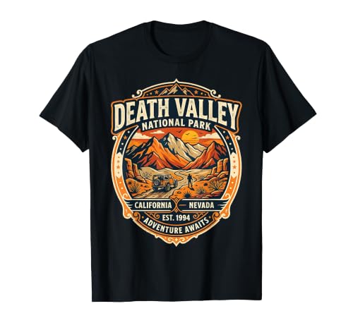 Insignia Vintage de Excursionista del Parque Nacional del Valle de la Muerte Camiseta