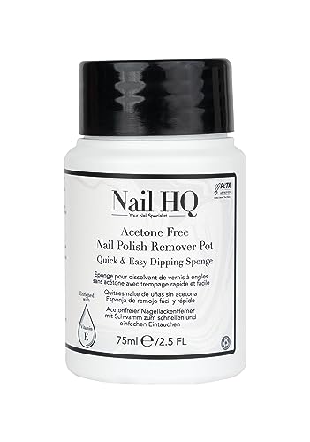 Nail HQ Acetone Free Nail Polish Remover Sponge - 75ml