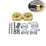 QUE-T 1 Pair Brass Steering Knuckles Weight for 1/10 Scale RC Wraith Axial 90018 Crawler Car